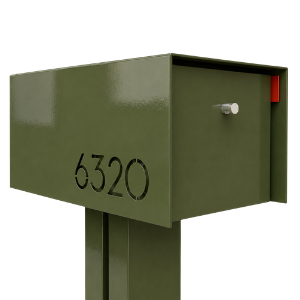 Waldo XL COLOR Modern Mailbox | Post Mounted