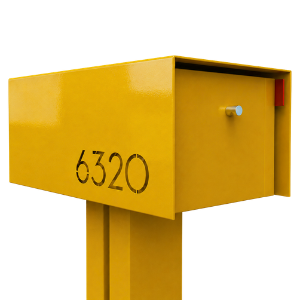 Waldo XL COLOR Modern Mailbox | Post Mounted