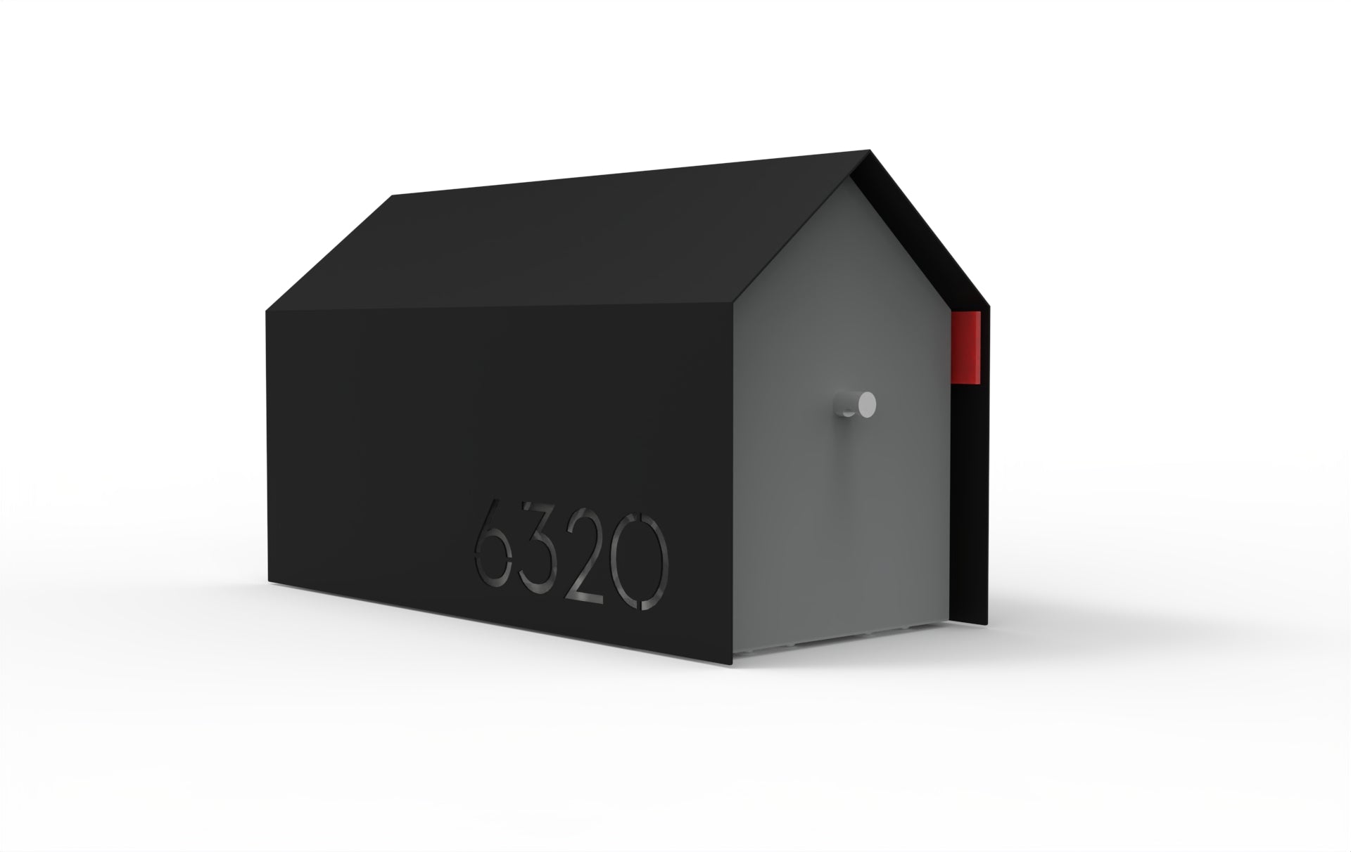 Bailey Custom Modern Mailbox | Post Mounted