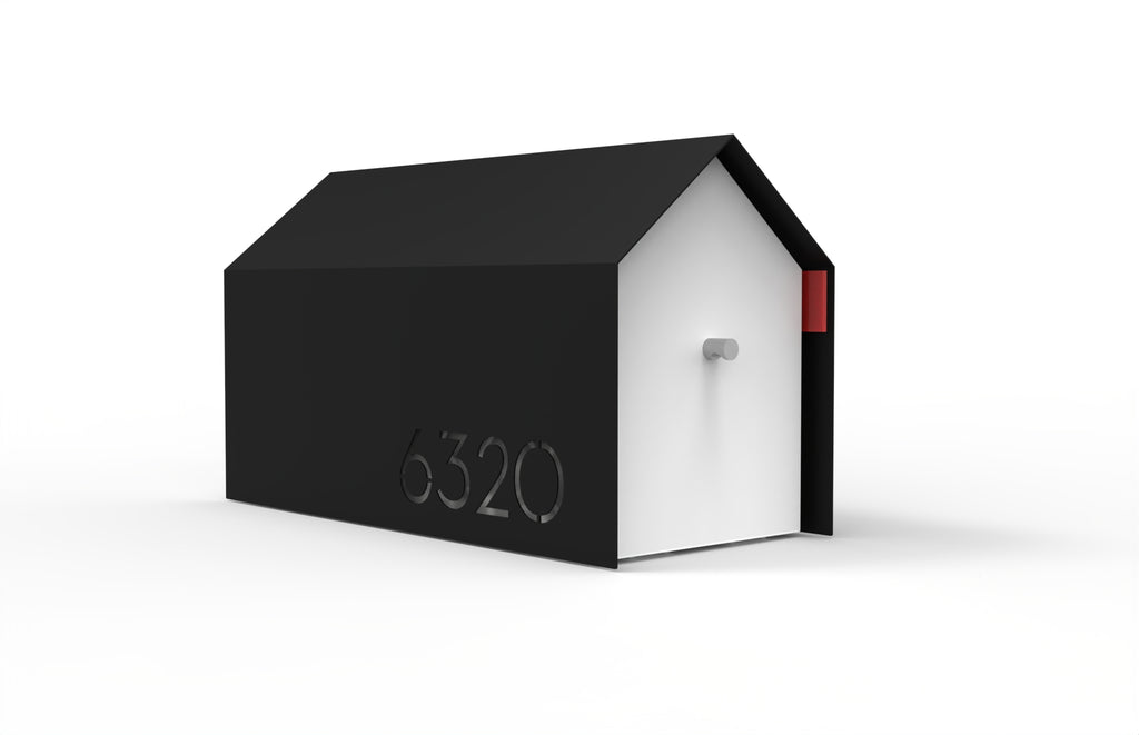 Bailey Custom Modern Mailbox | Post Mounted