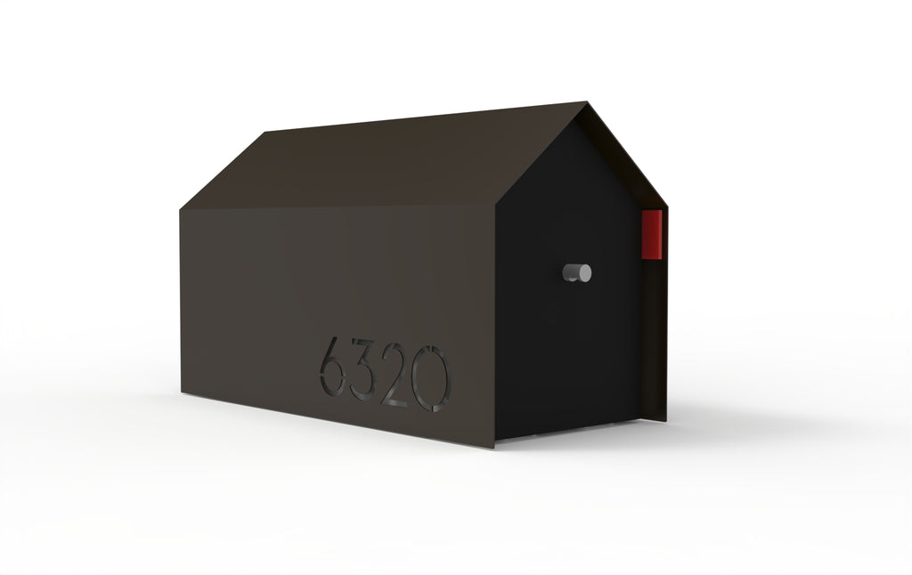 Bailey Custom Modern Mailbox | Post Mounted