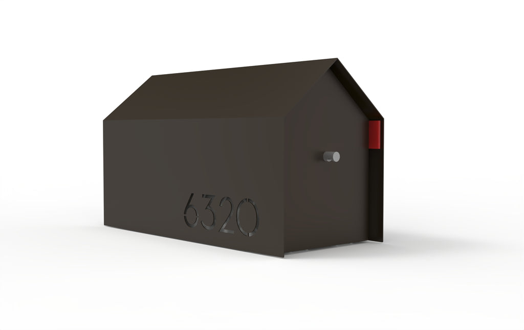 Bailey Custom Modern Mailbox | Post Mounted