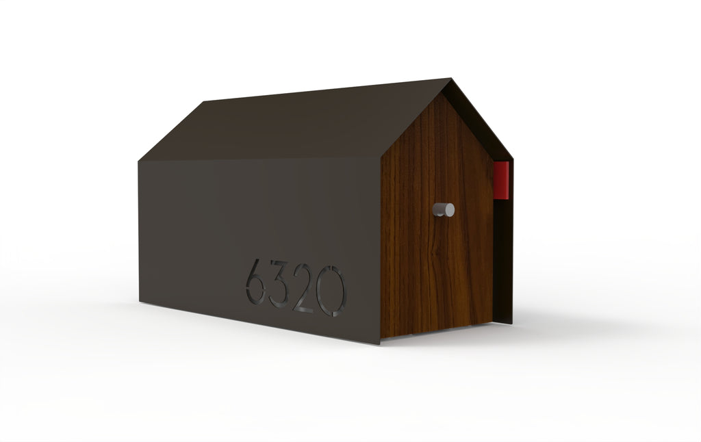Bailey Custom Modern Mailbox | Post Mounted