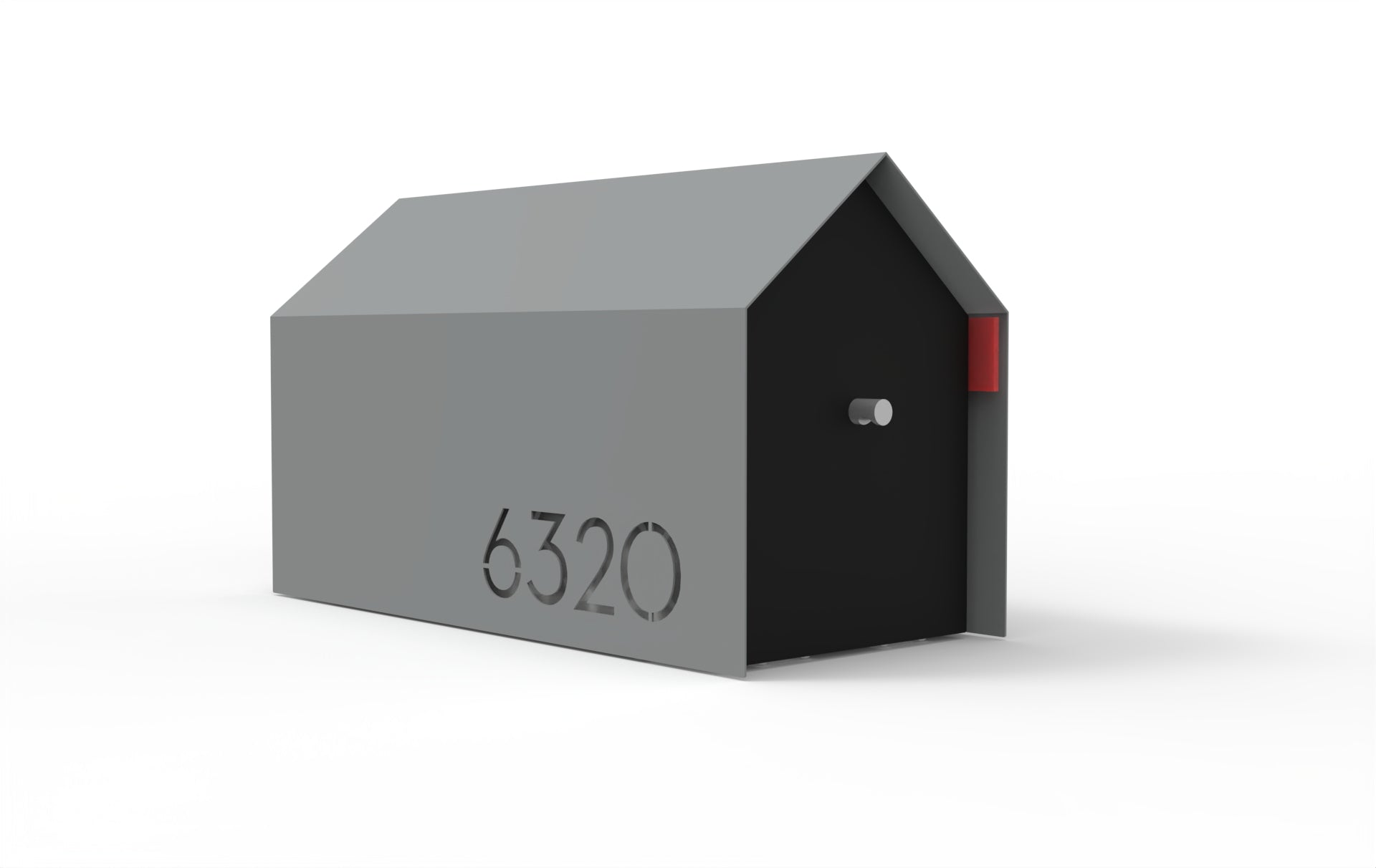 Bailey Custom Modern Mailbox | Post Mounted