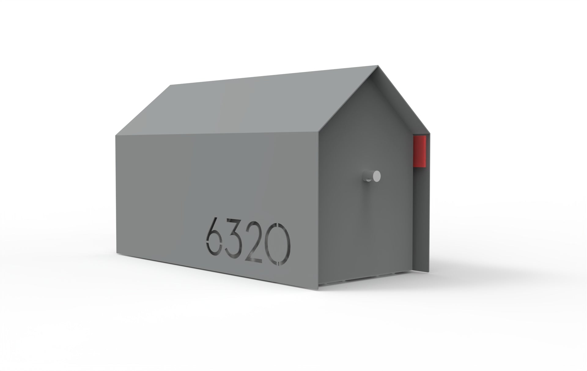 Bailey Custom Modern Mailbox | Post Mounted