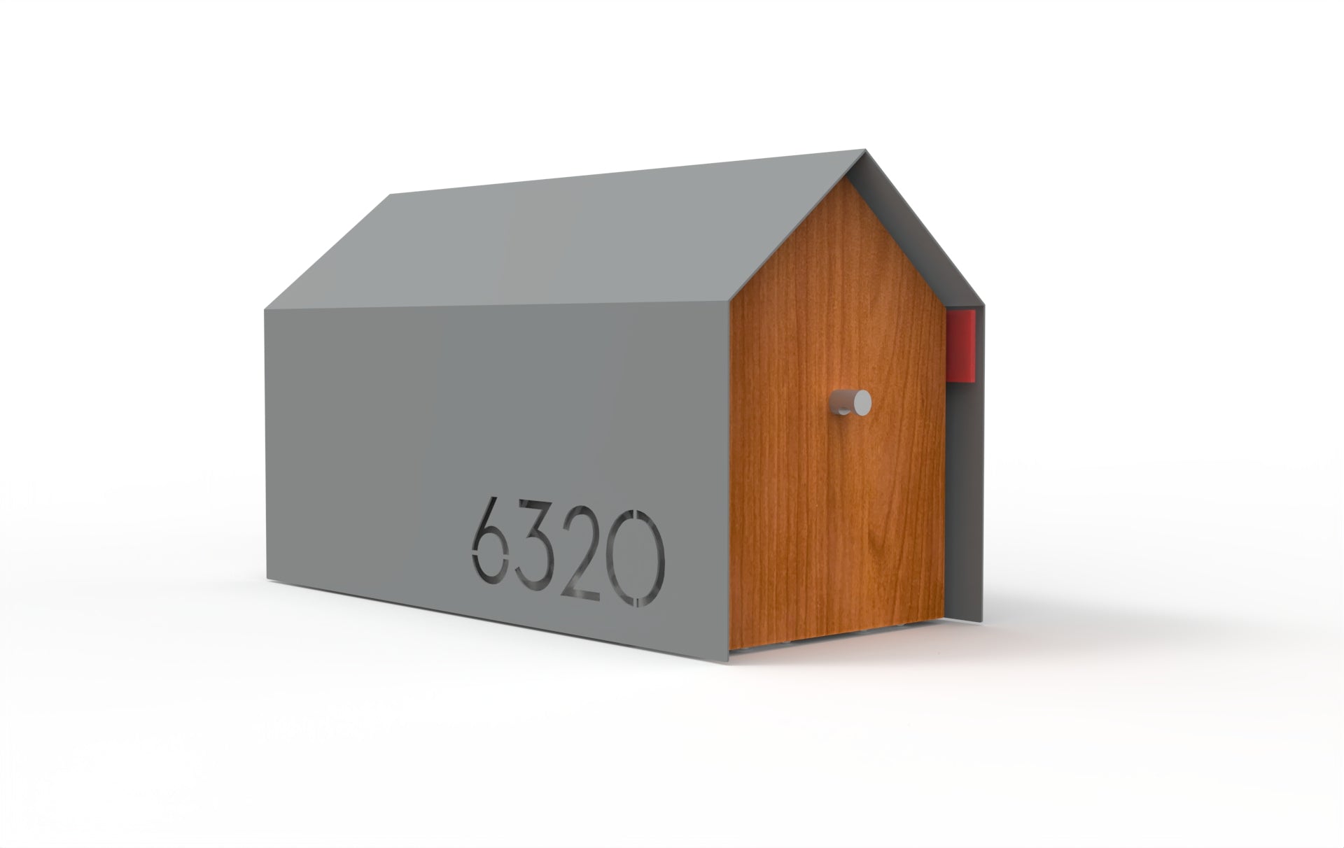 Bailey Custom Modern Mailbox | Post Mounted