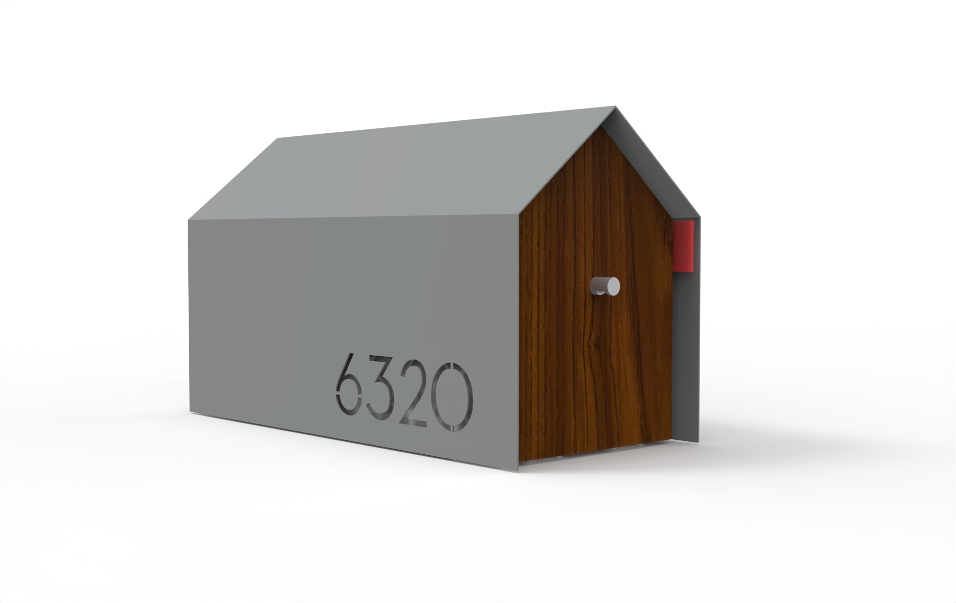 Bailey Custom Modern Mailbox | Post Mounted