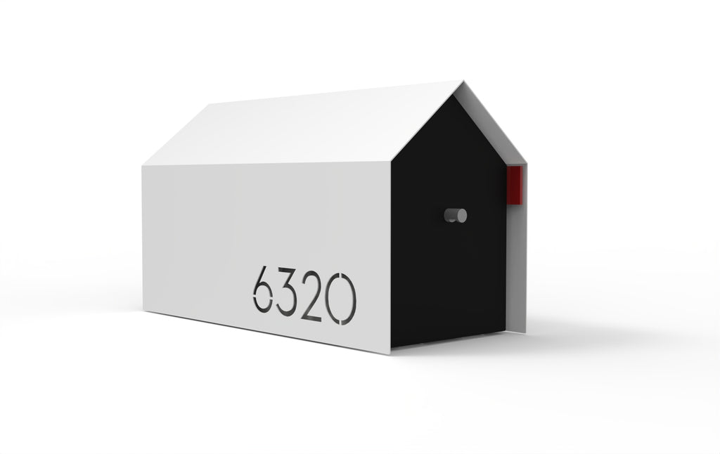 Bailey Custom Modern Mailbox | Post Mounted