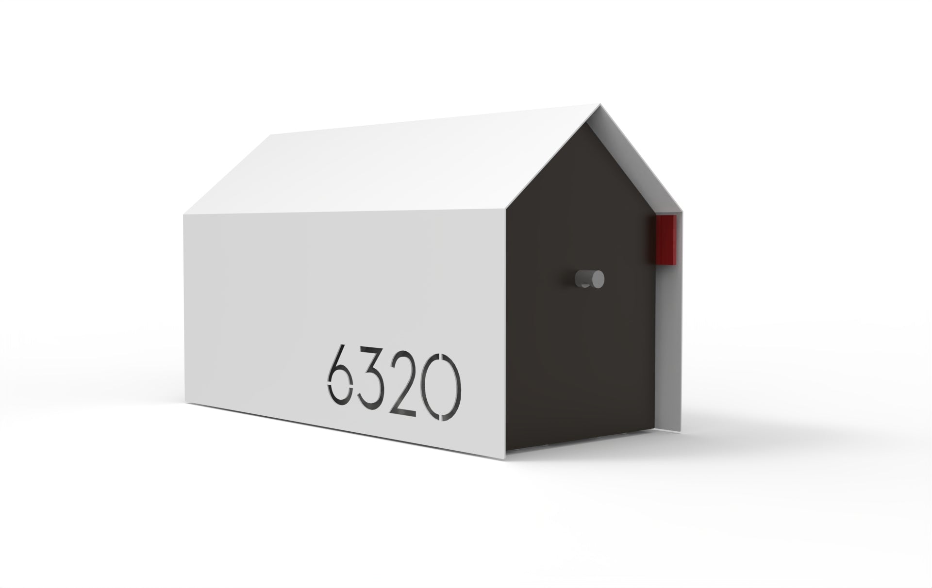 Bailey Custom Modern Mailbox | Post Mounted