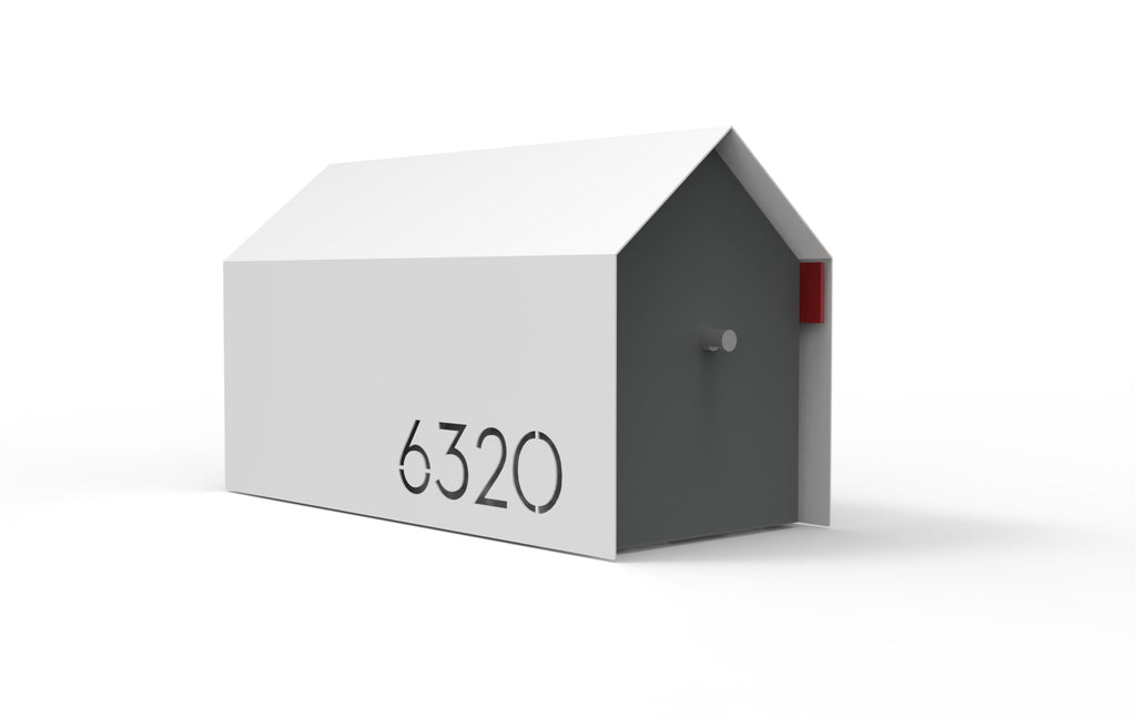 Bailey Custom Modern Mailbox | Post Mounted