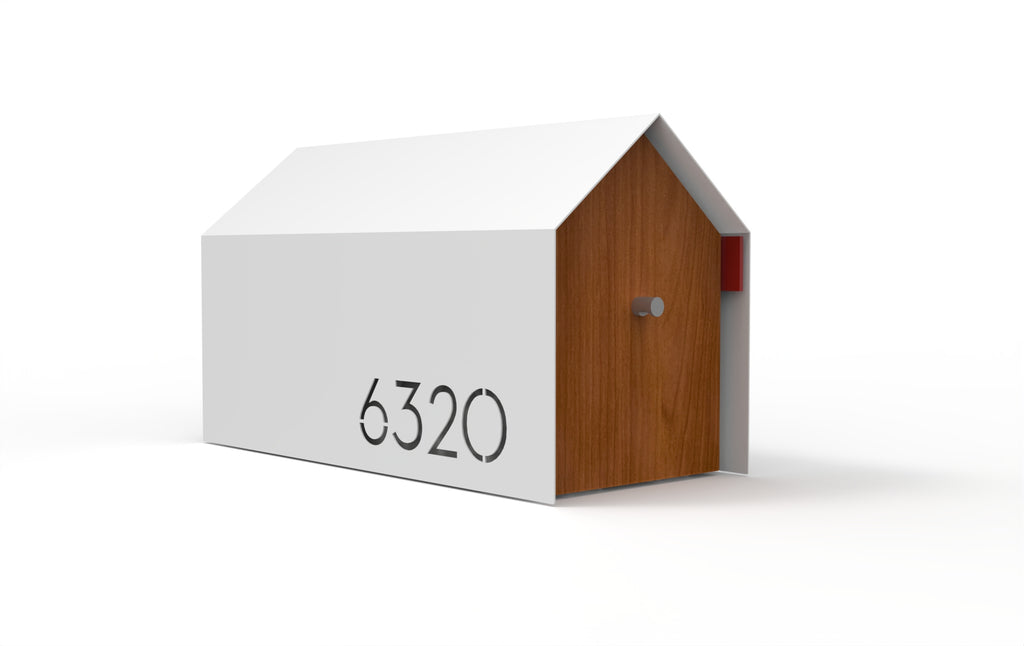 Bailey Custom Modern Mailbox | Post Mounted