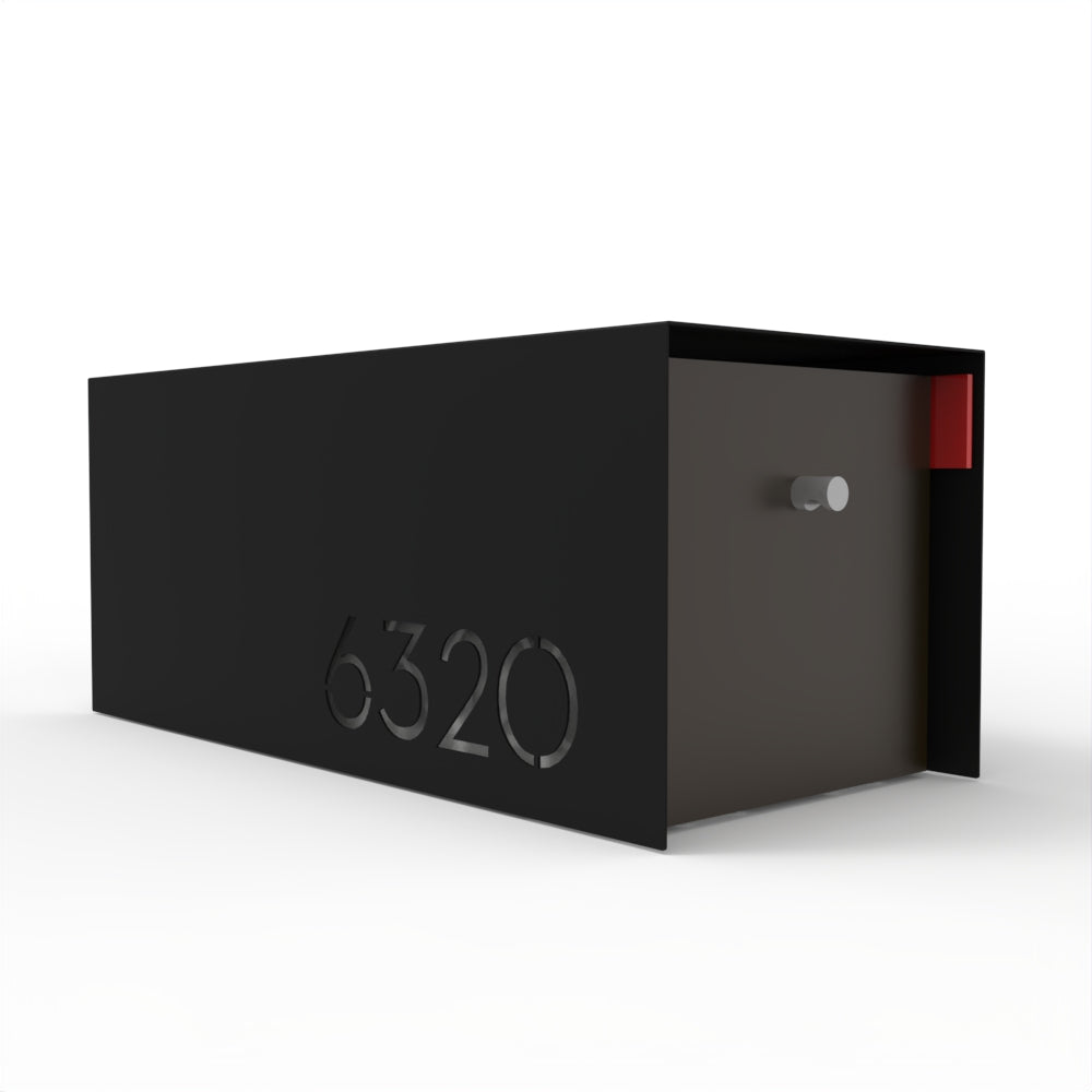 Waldo Custom Modern Mailbox | Post Mounted
