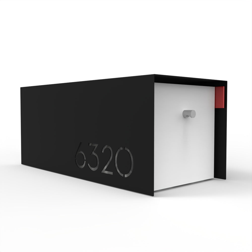 Waldo Custom Modern Mailbox | Post Mounted