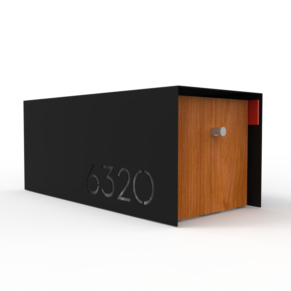 Waldo Custom Modern Mailbox | Post Mounted