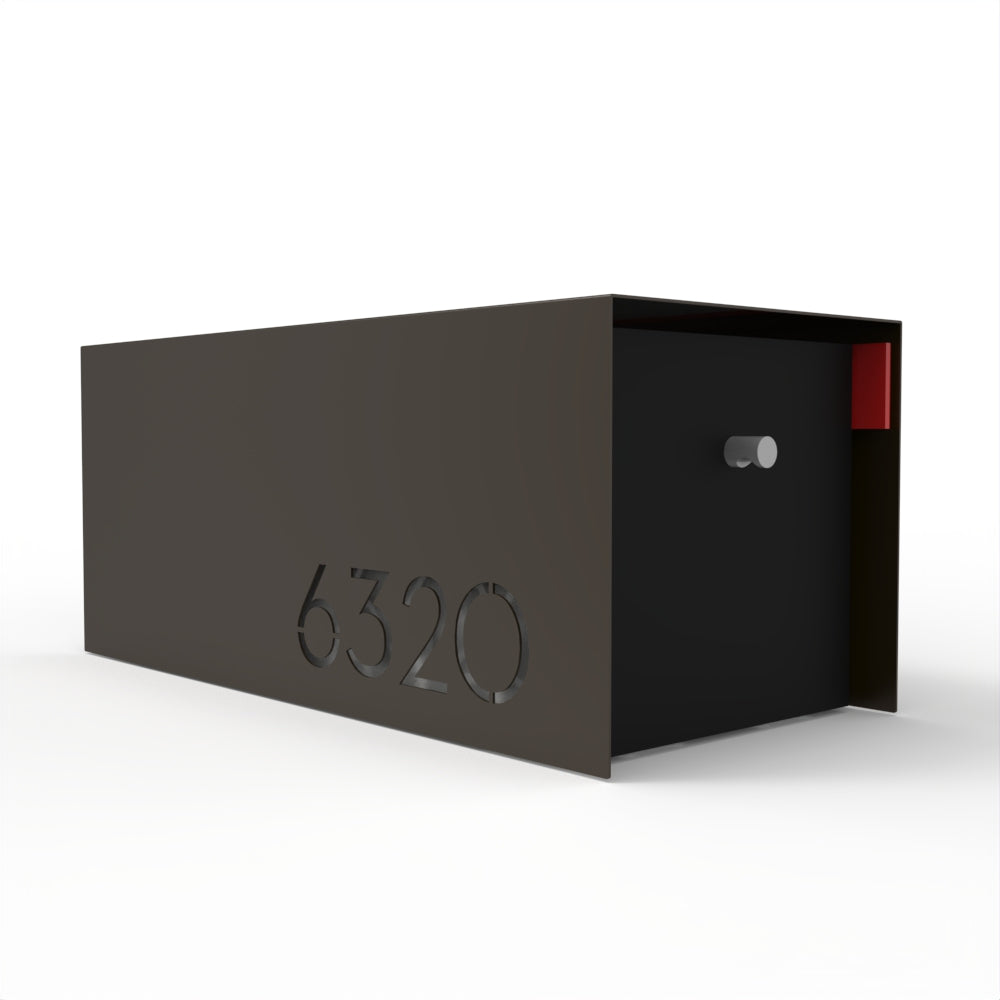 Waldo Custom Modern Mailbox | Post Mounted