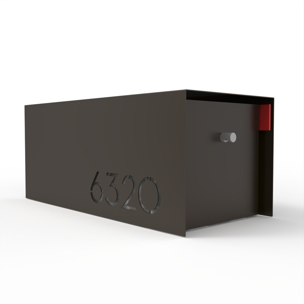 Waldo Custom Modern Mailbox | Post Mounted