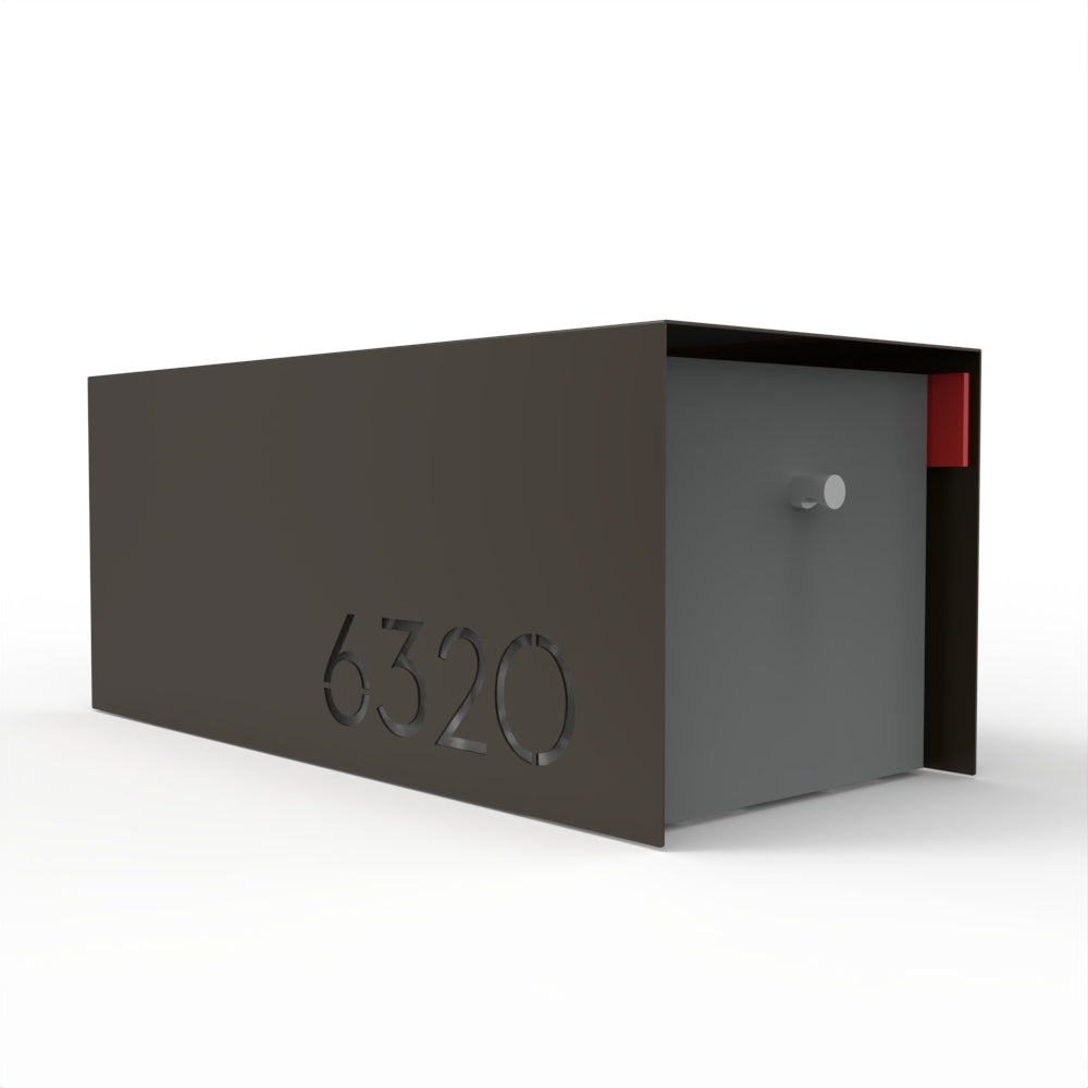 Waldo Custom Modern Mailbox | Post Mounted