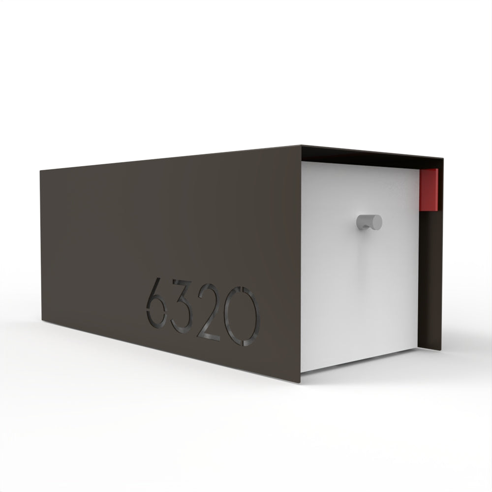 Waldo Custom Modern Mailbox | Post Mounted