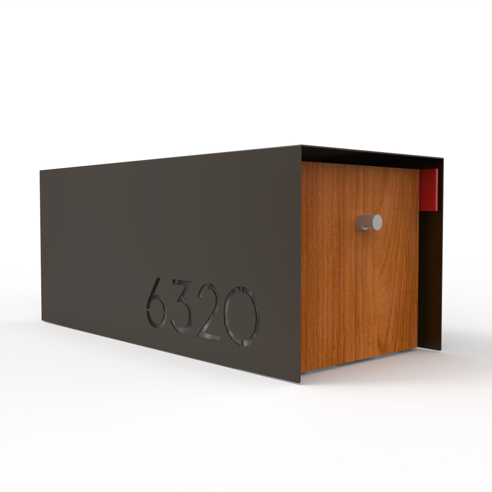 Waldo Custom Modern Mailbox | Post Mounted