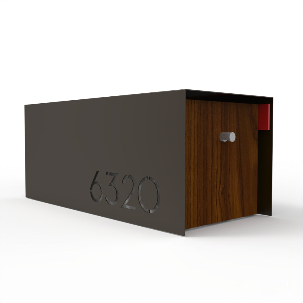 Waldo Custom Modern Mailbox | Post Mounted