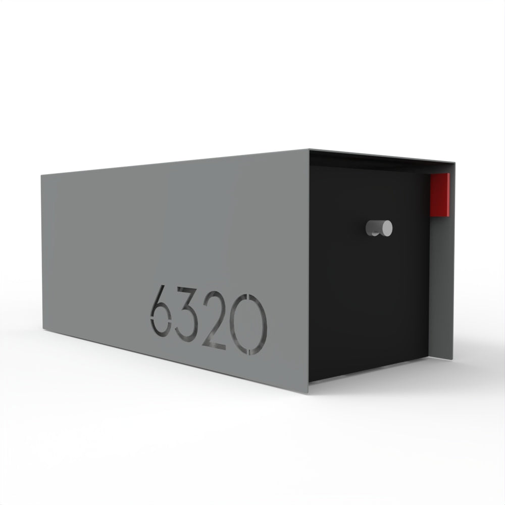 Waldo Custom Modern Mailbox | Post Mounted