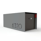 Waldo Custom Modern Mailbox | Post Mounted