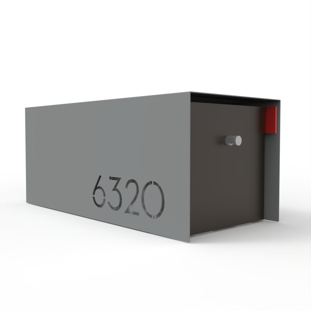 Waldo Custom Modern Mailbox | Post Mounted