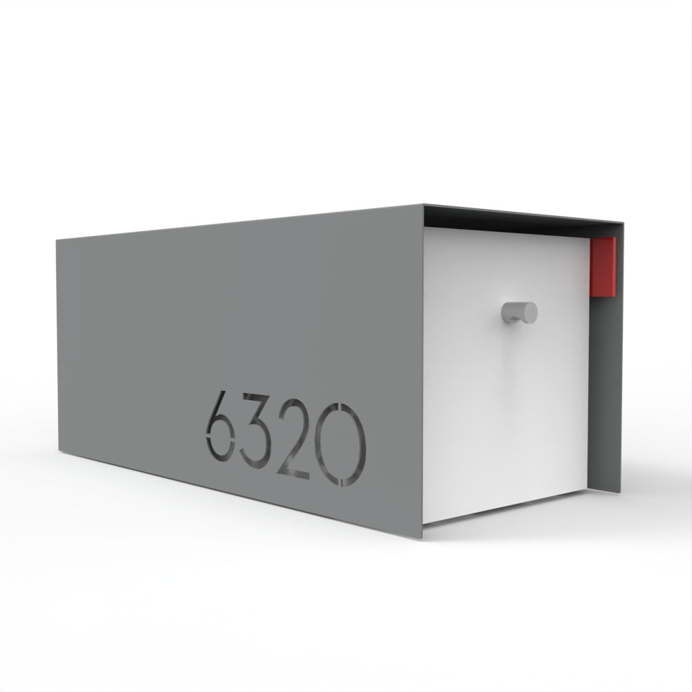 Waldo Custom Modern Mailbox | Post Mounted
