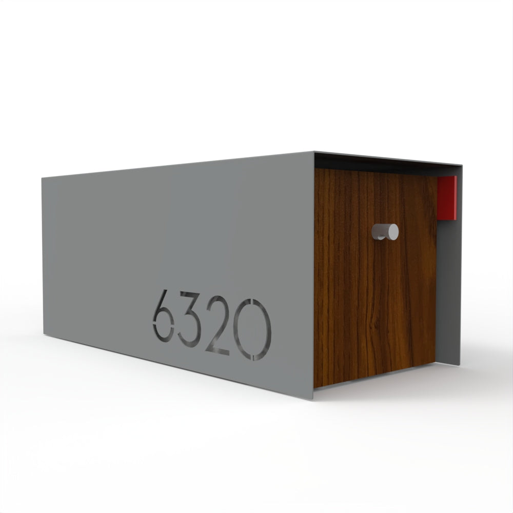 Waldo Custom Modern Mailbox | Post Mounted