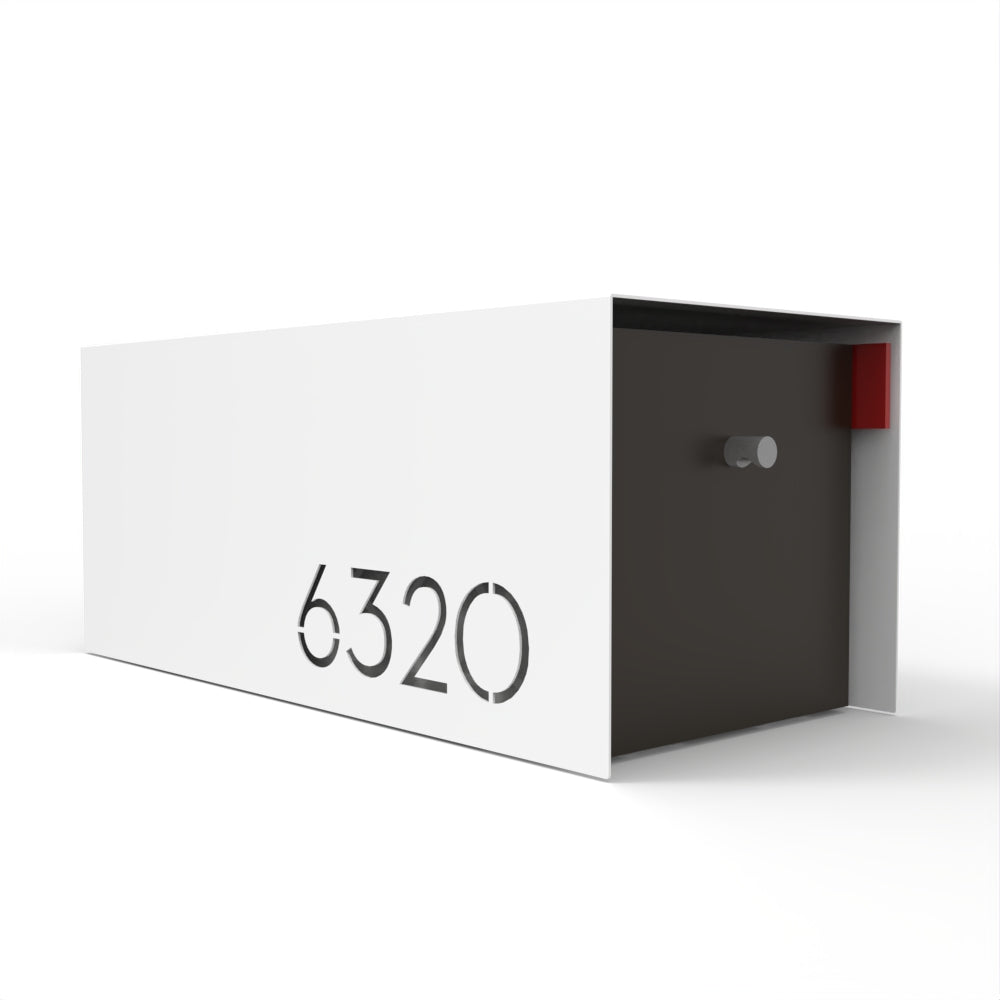 Waldo Custom Modern Mailbox | Post Mounted