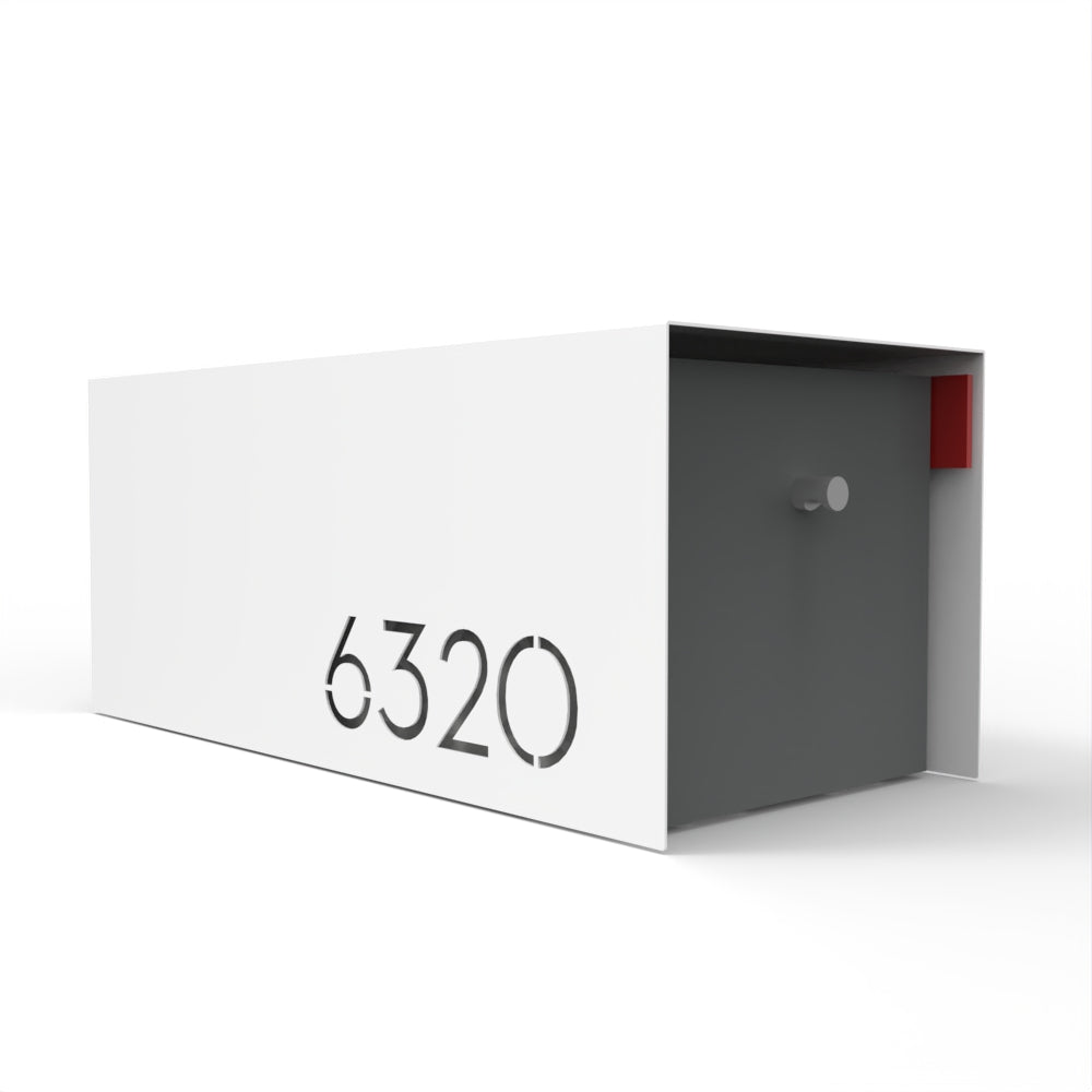 Waldo Custom Modern Mailbox | Post Mounted
