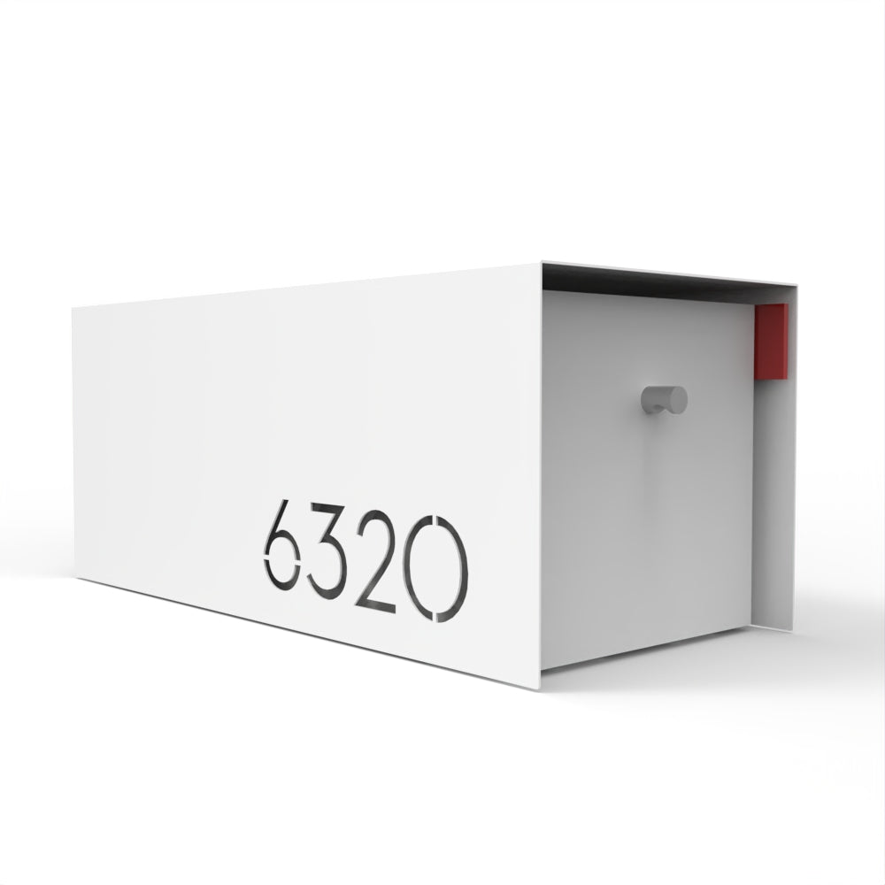 Waldo Custom Modern Mailbox | Post Mounted