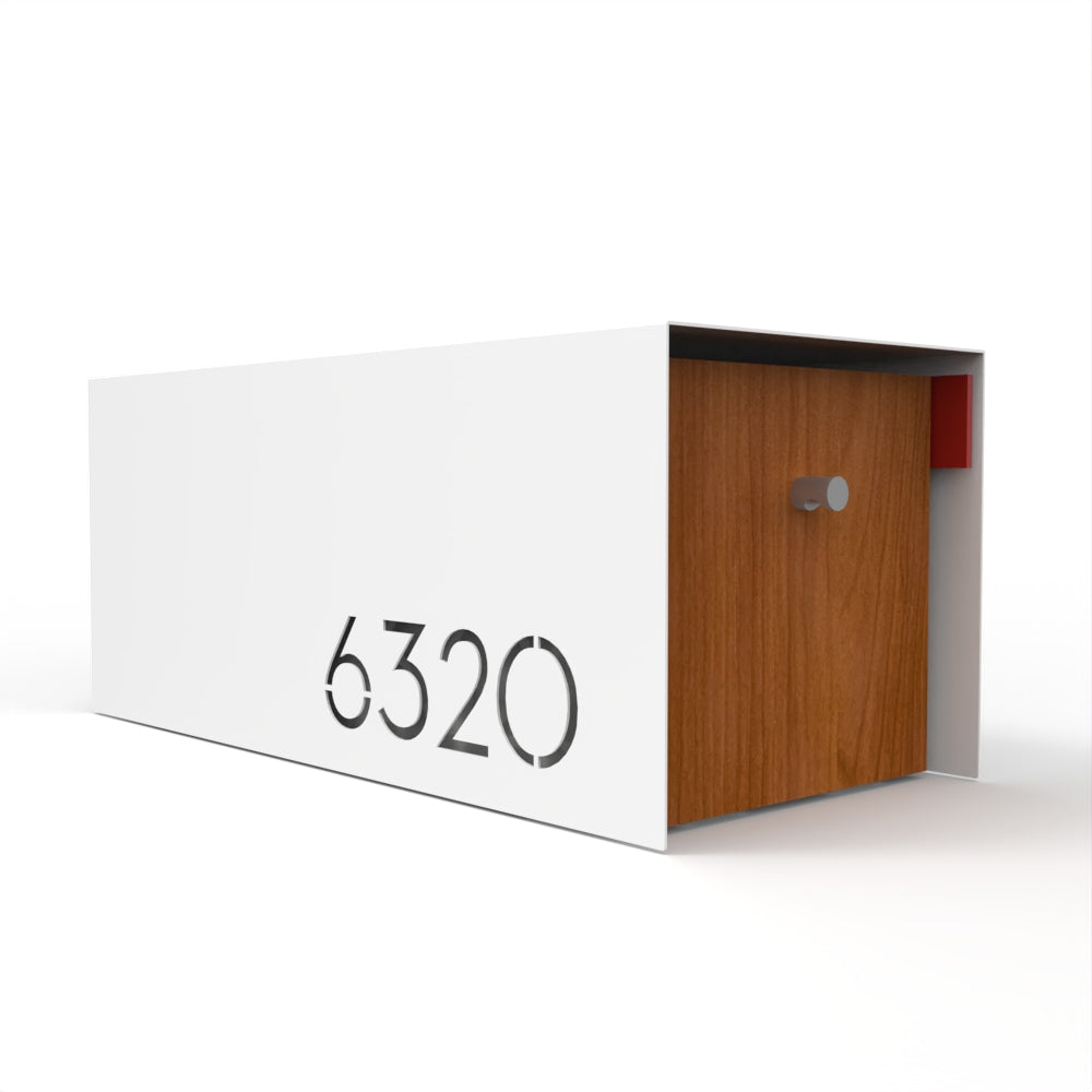Waldo Custom Modern Mailbox | Post Mounted