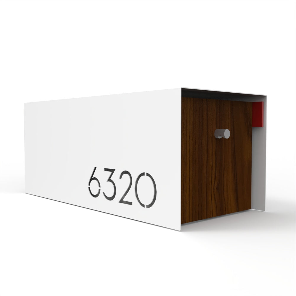 Waldo Custom Modern Mailbox | Post Mounted