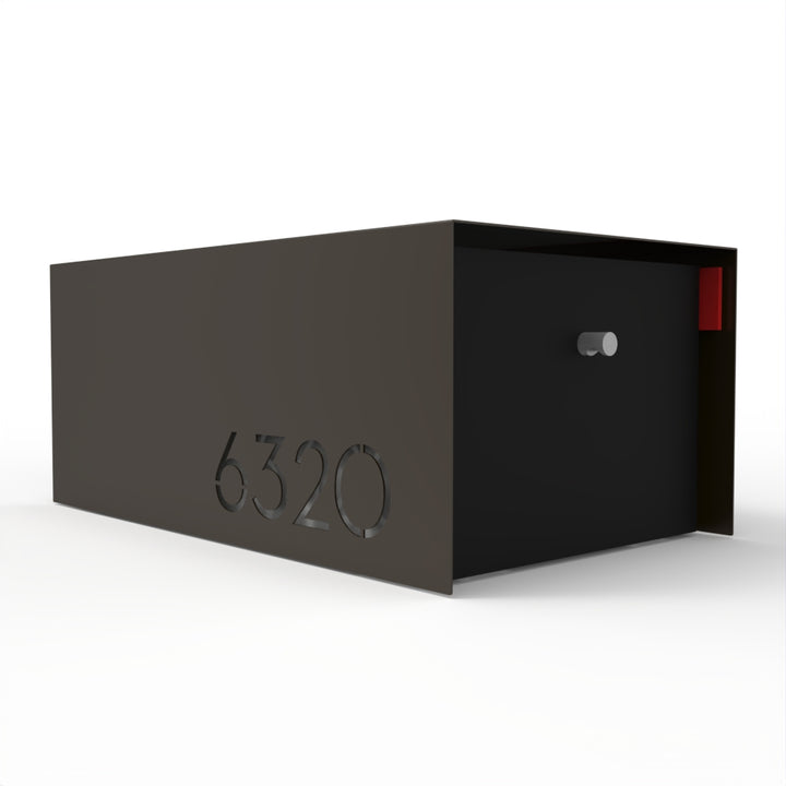 Waldo XL Custom Modern Mailbox w/ Rear Access | Post Mounted