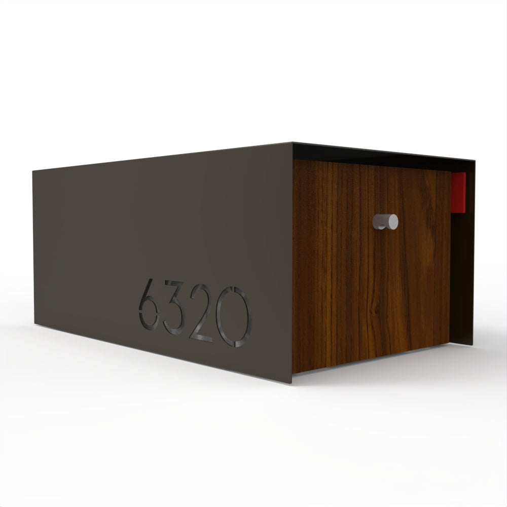 Waldo XL Custom Modern Mailbox | Post Mounted