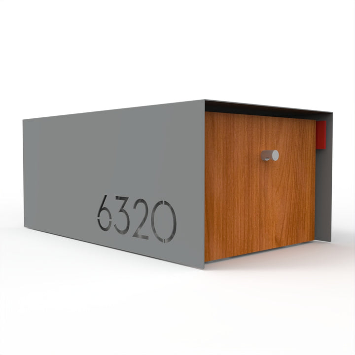 Waldo XL Custom Modern Mailbox w/ Rear Access | Post Mounted