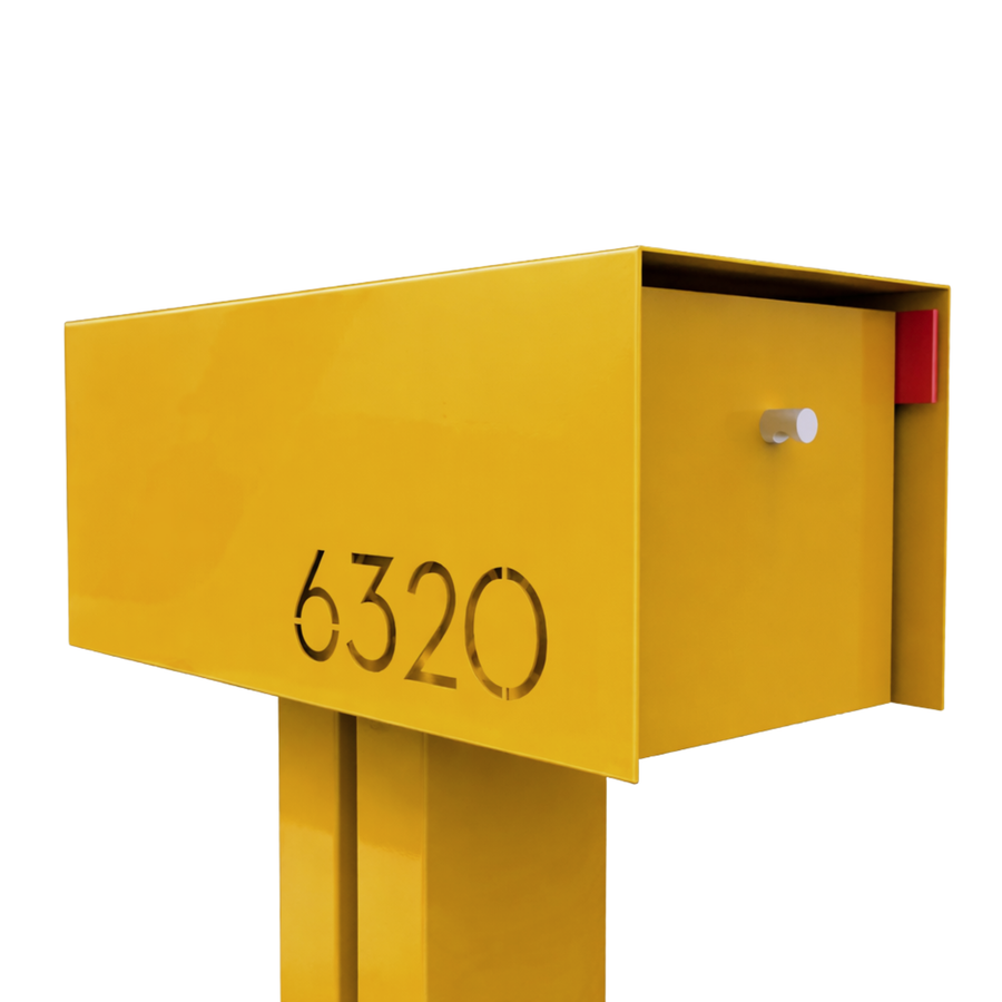 Waldo COLOR Modern Mailbox | Post Mounted