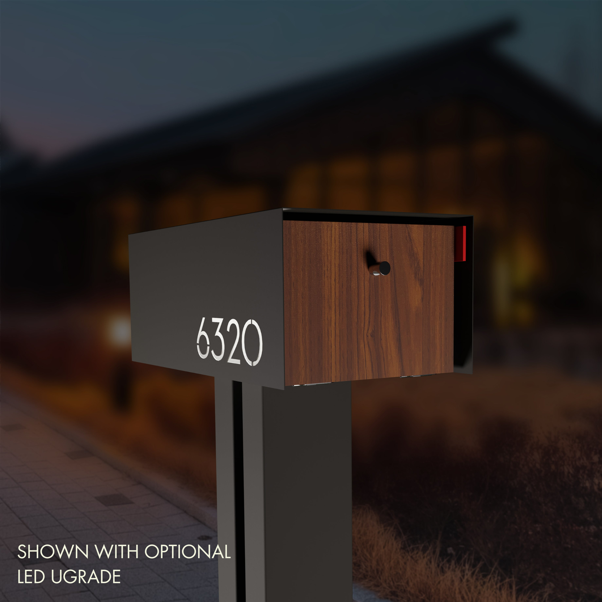 Waldo XL Custom Modern Mailbox | Post Mounted