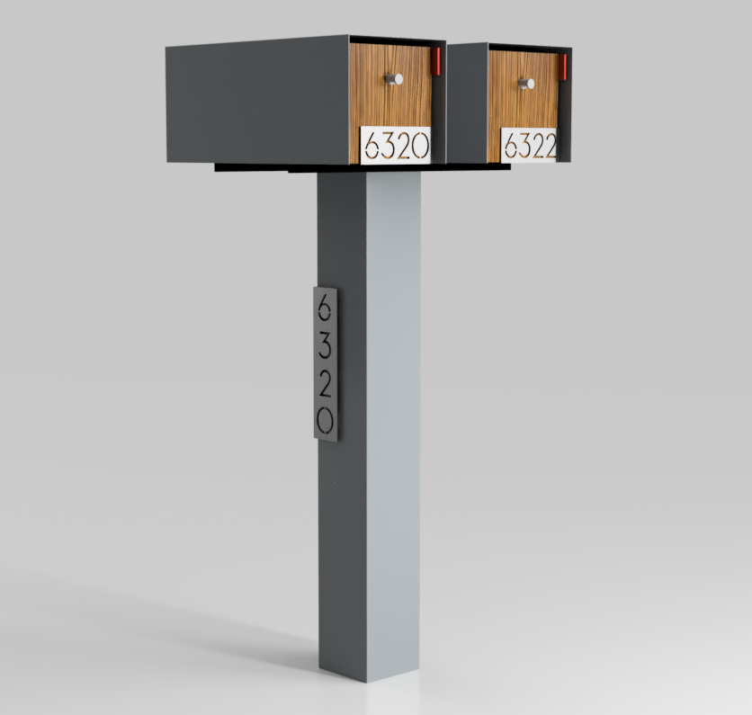 Double Mailbox Mounting Bracket