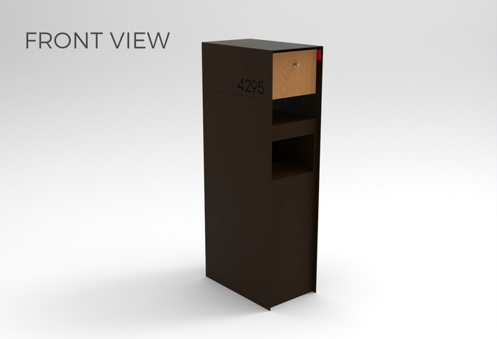 Waldo XL Custom Modern Mailbox and Package Drop System