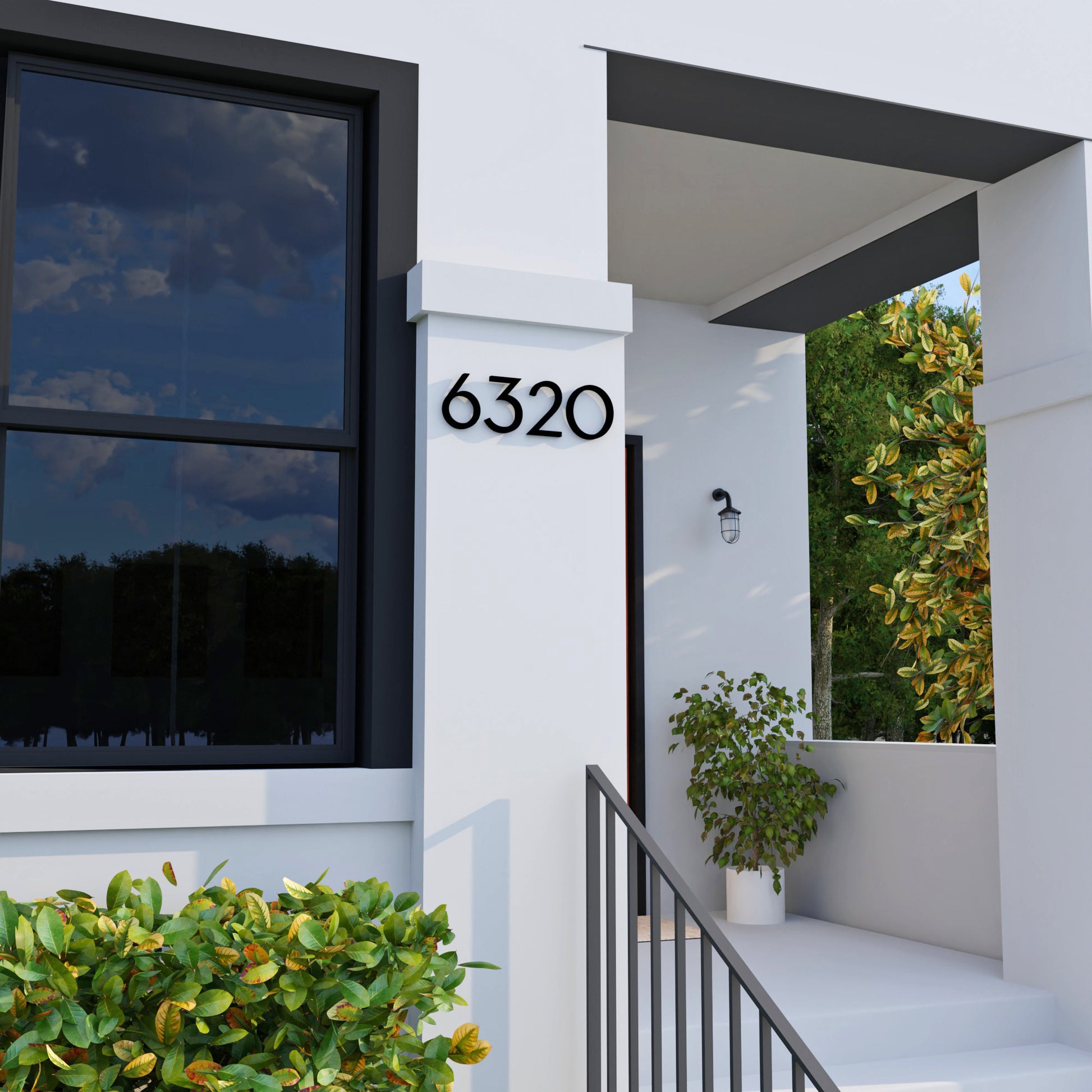 6" Modern Address Numbers