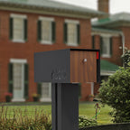 Waldo Custom Modern Mailbox | Post Mounted