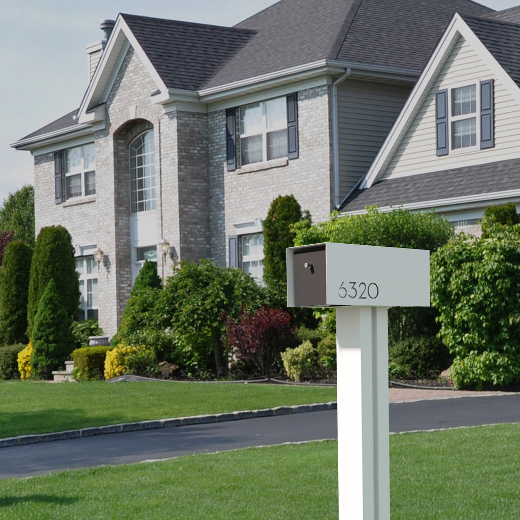 Waldo Custom Modern Mailbox | Post Mounted