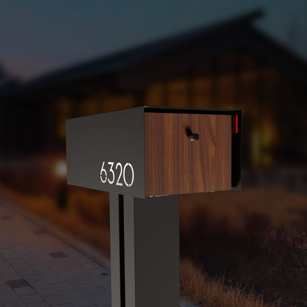 Waldo XL Custom Modern Mailbox | Post Mounted