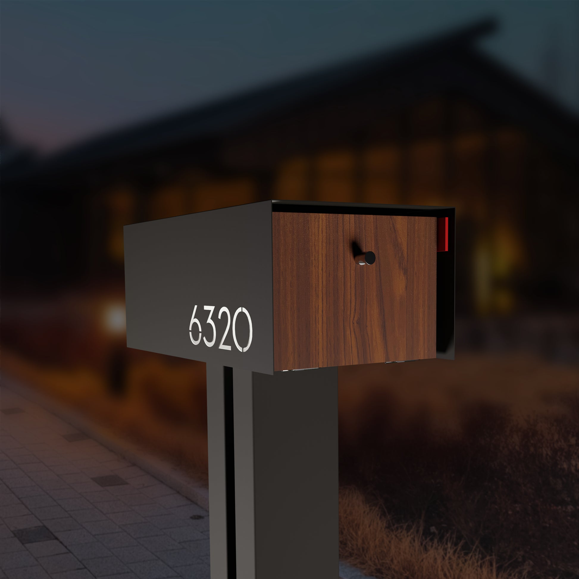 Waldo XL Custom Modern Mailbox | Post Mounted