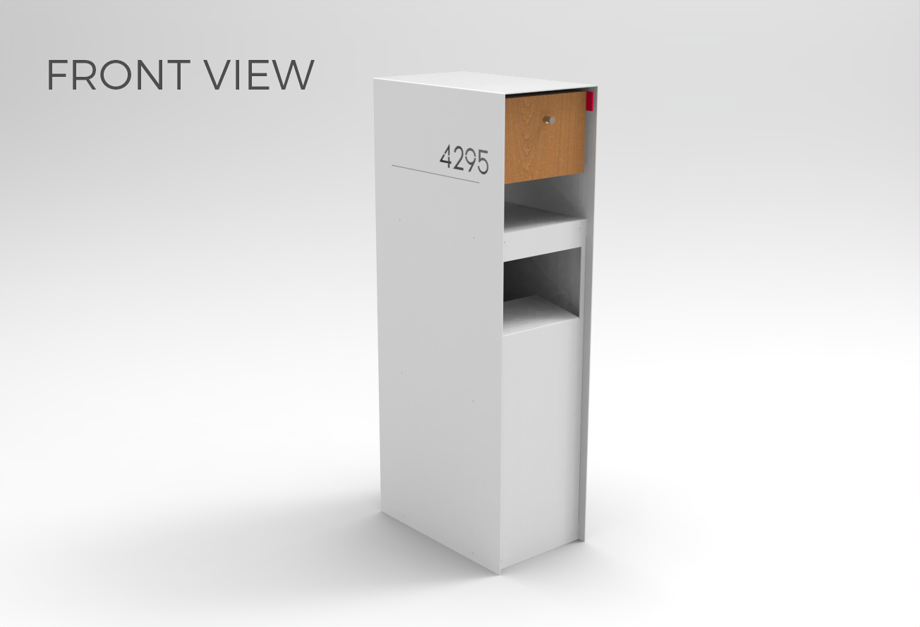 Waldo XL Custom Mailbox and Package Drop Box